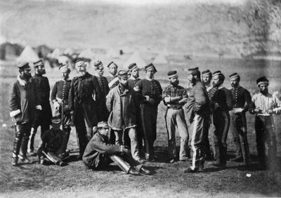 Survivants du 13e régiment de dragons légers après la bataille de Balaklava, 1854, 1855 - Roger Fenton